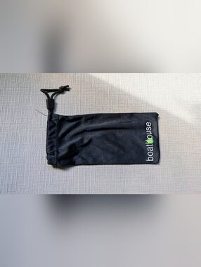 Boathouse Black Drawstring Sunglasses Pouch